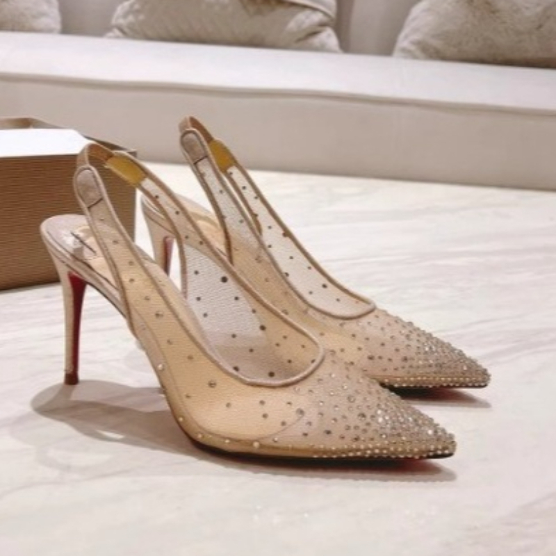 Platform Mule Heel - Sandales à talons aiguilles pour femme,
