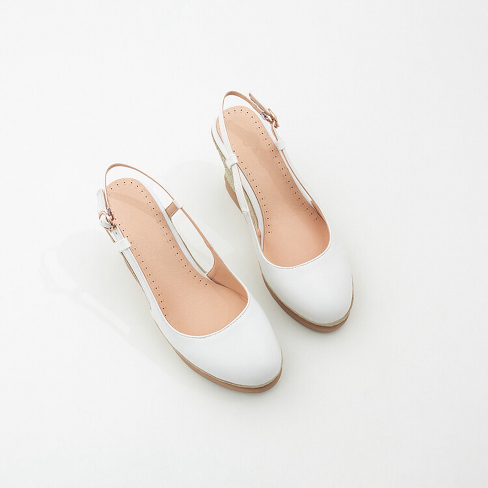 Espadrille Wedge Shoes - Sandales compensées à bride en T