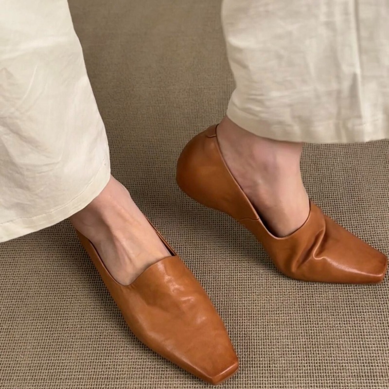 Women Shoes Loafers - Mocassins plats rétro pour femmes, style