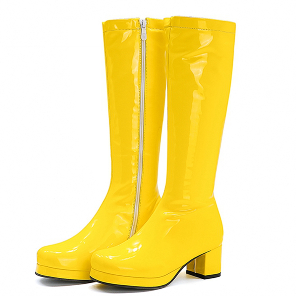 High Knee Heel Boots - REAVE CAT automne doux genou-bottes bout