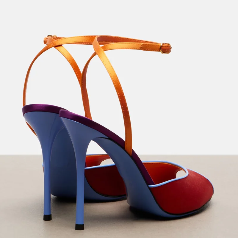 Sandales à bout ouvert en sati - Women'S Shoes Veja avis et prix