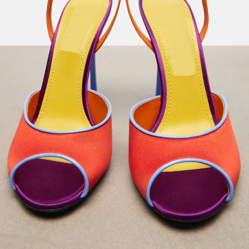 Sandales à bout ouvert en sati - Women'S Shoes Veja avis et prix