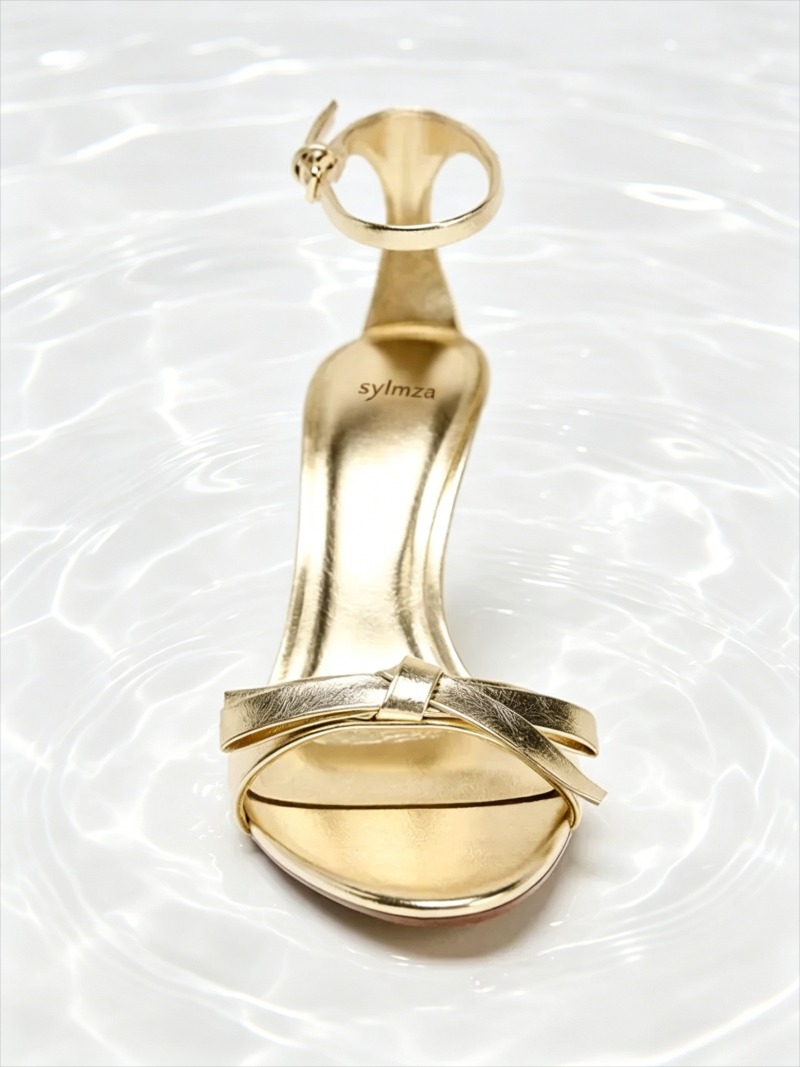Élégant Golden Bow marque sand - Women Shoes Brand avis et prix