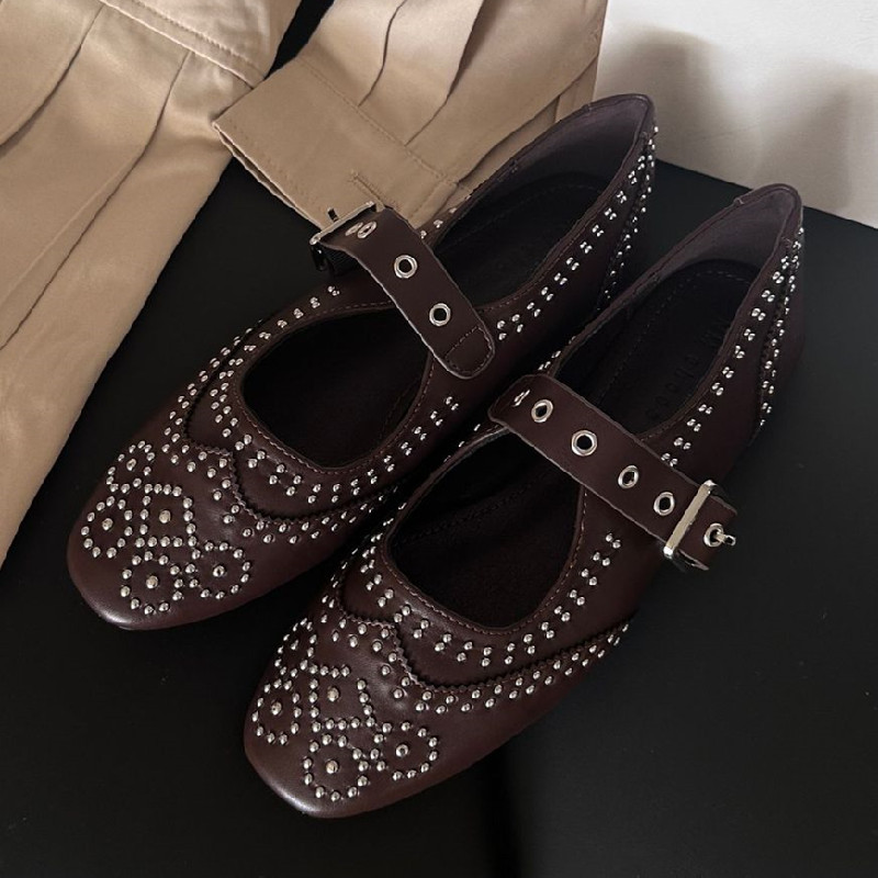 Rétro Rivet boucle Design appa - Women Shoes Brand avis et prix