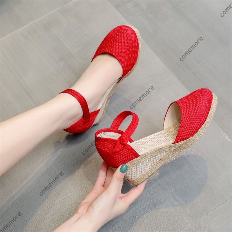 Comemore sandales chaussures d - Espadrille Wedge Shoes avis et prix
