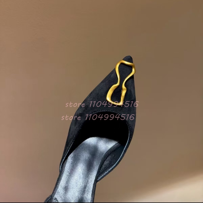 Escarpins à talons en daim noi - Platform Mule Heel avis et prix