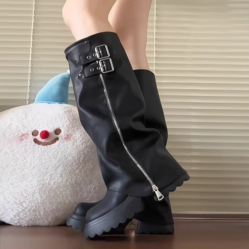 Style Punk épissage fond épais - High Knee Heel Boots avis et prix