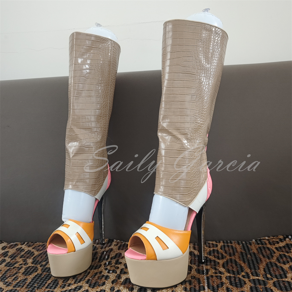 Sandales élégantes pour femmes - High Knee Heel Boots avis et prix