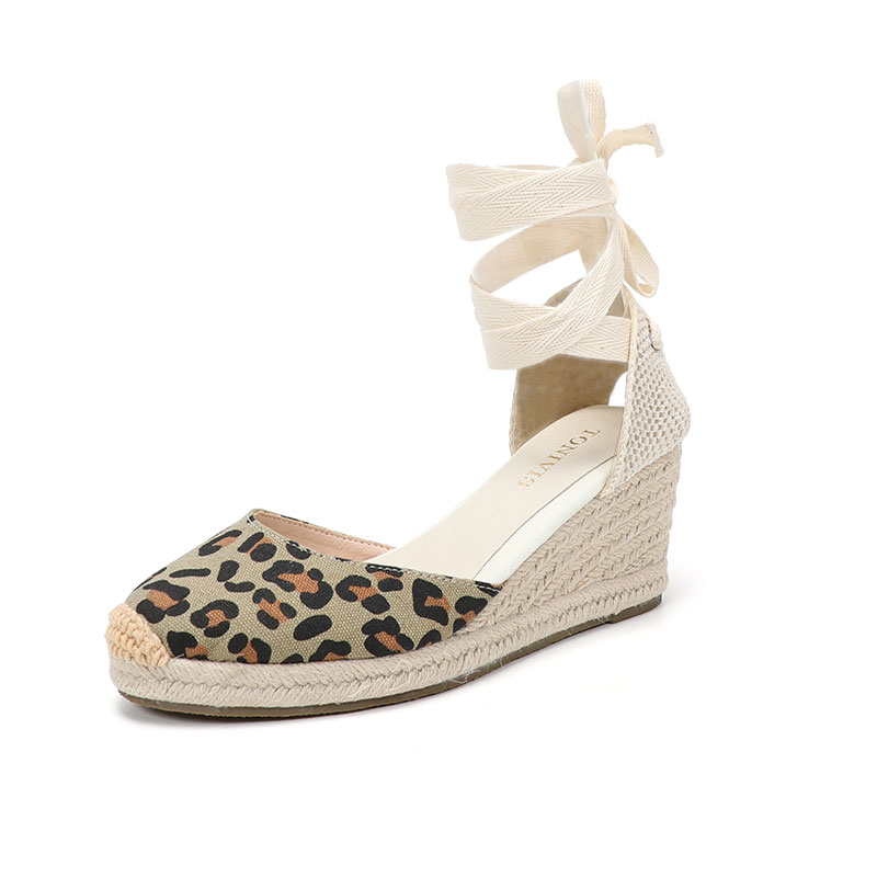 Sandales compensées pour femme - Espadrille Wedge Shoes avis et prix