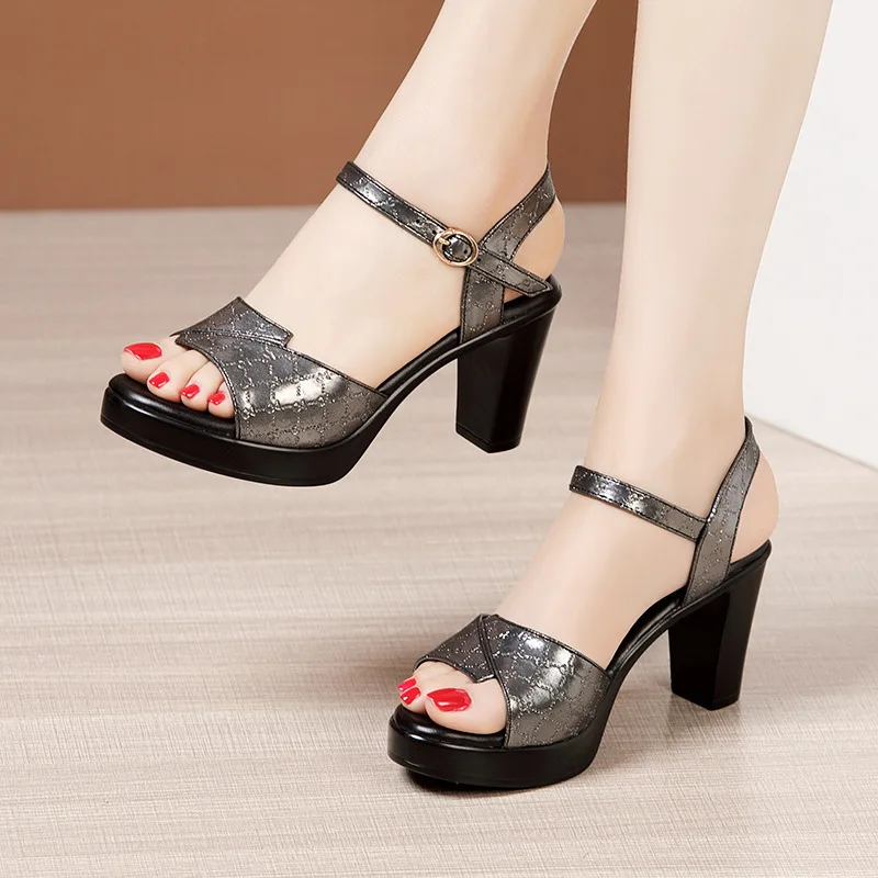 Sandales à talons carrés épais - Women'S Shoes Veja avis et prix